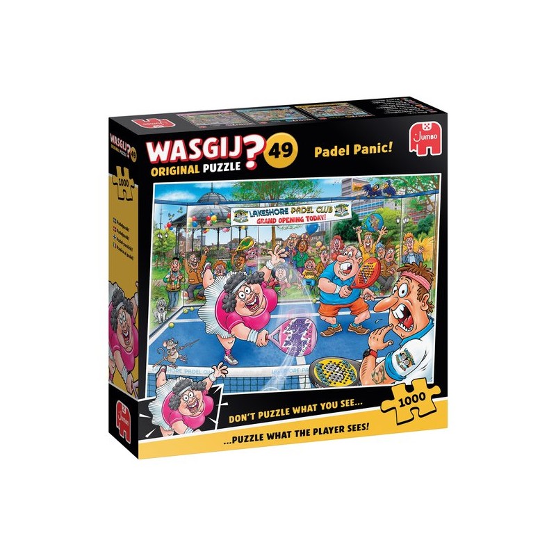 Wasgij Original 49 - Paniek op de padelbaan! - 1000 stukjes
