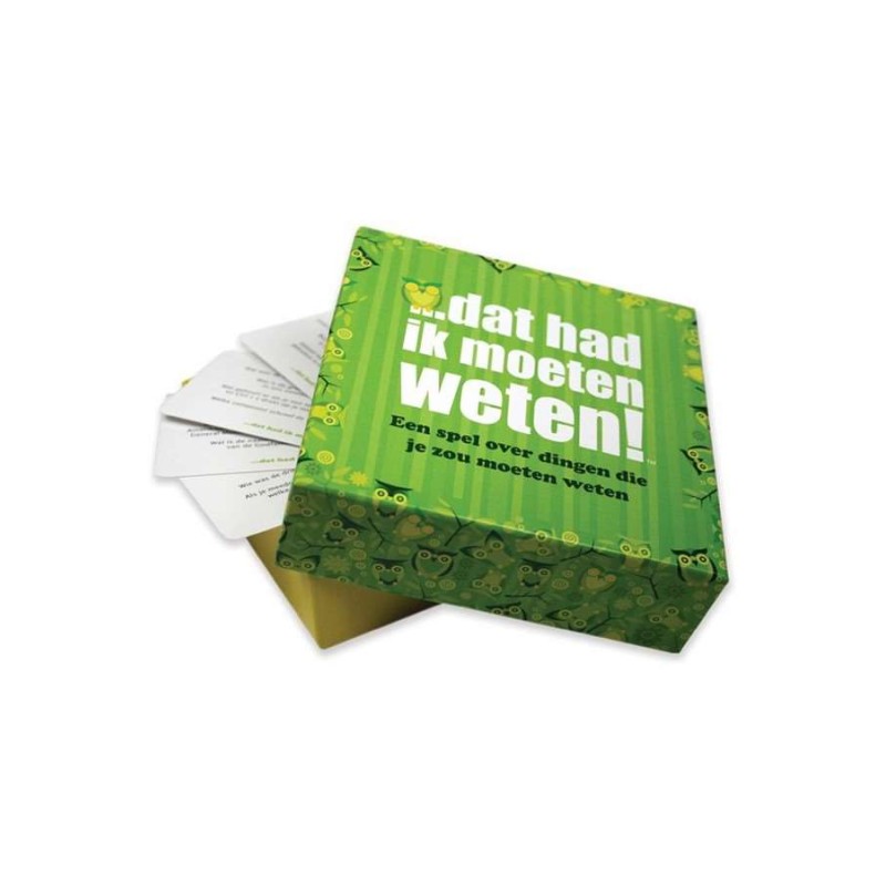 Dat had ik moeten weten