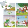 Kikker puzzel 4 in 1
