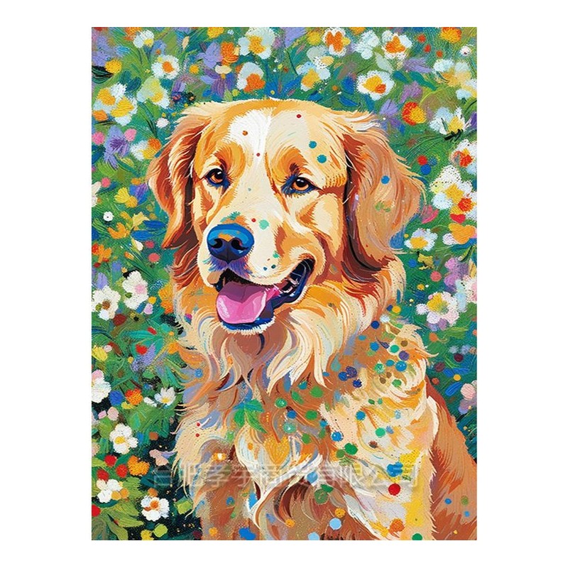 Diamond painting 20x30 cm Golden Retriever