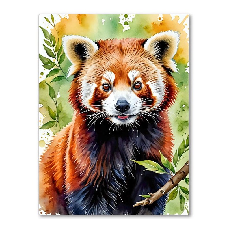 Diamond painting 20x30 cm Rode Panda