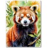 Diamond painting 20x30 cm Rode Panda