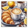 Diamond painting 20x30 cm: Koffie pauze