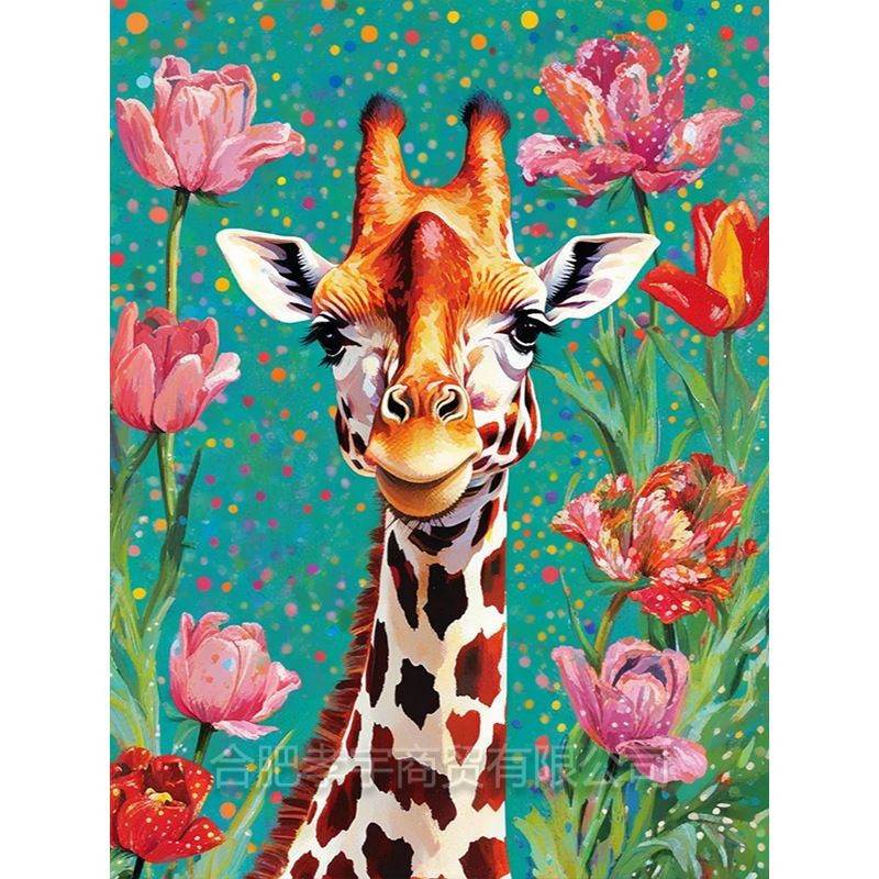 Diamond painting 20x30 cm: Giraffe