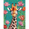 Diamond painting 20x30 cm: Giraffe