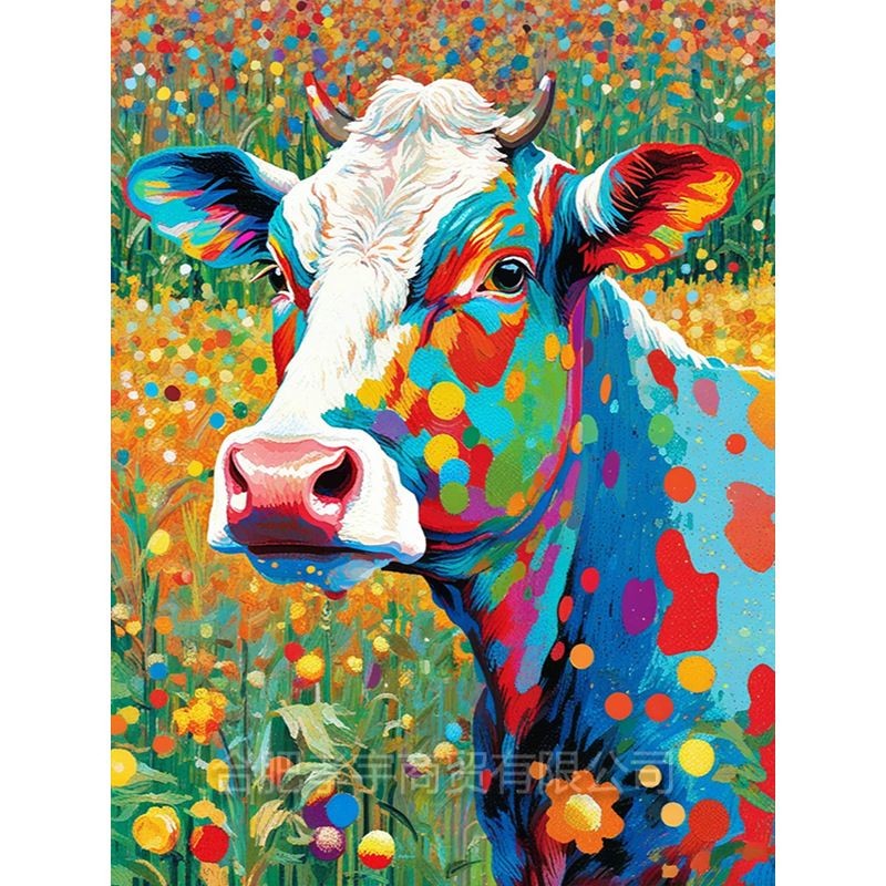 Diamond painting 20x30 cm: Koe