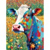 Diamond painting 20x30 cm: Koe