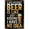 Diamond painting 30x40 cm: Beer