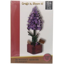 3D Wooden Bloem