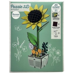 Wooden 3D Puzzle Flower