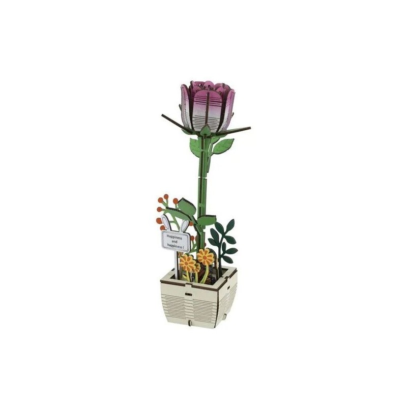 Wooden 3D Puzzle Rose