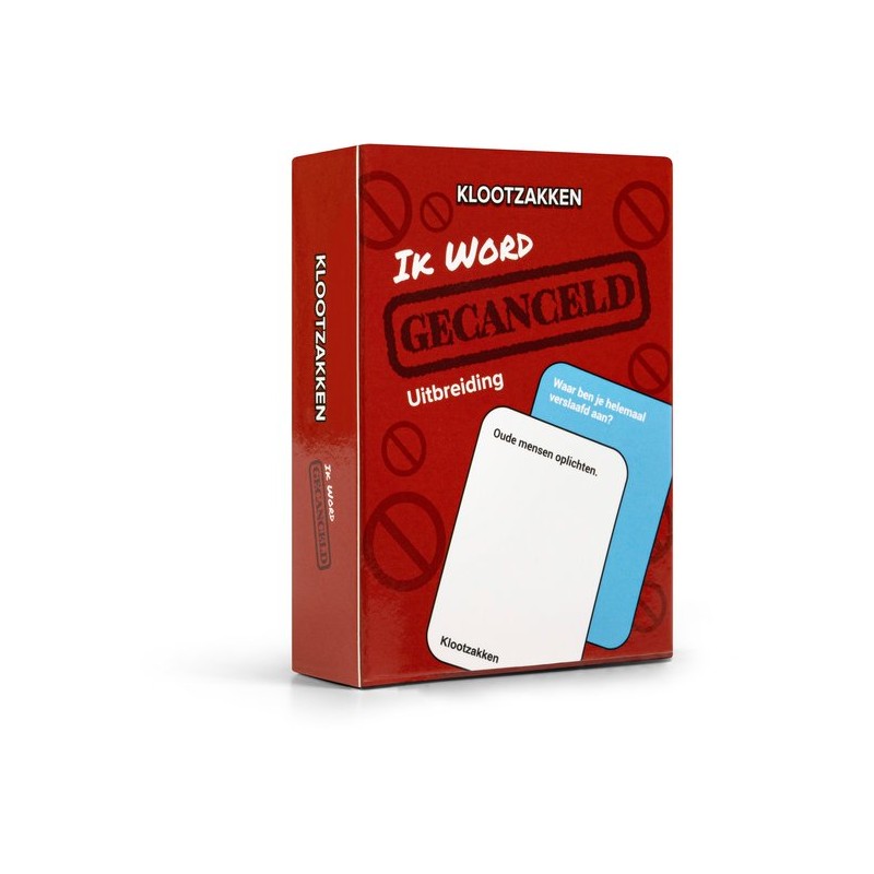 Klootzakken uitbreiding: ik word gecanceld