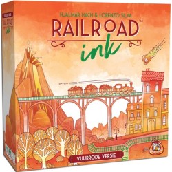 Railroad ink:  vuurrode versie