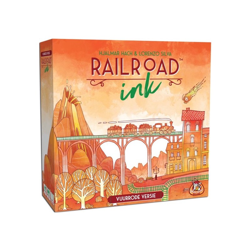 Railroad ink:  vuurrode versie