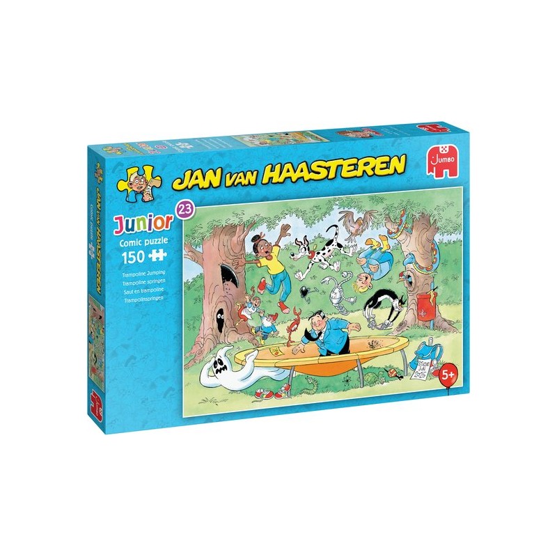 Jan van Haasteren Junior 23 - Trampoline springen - 150 stukjes