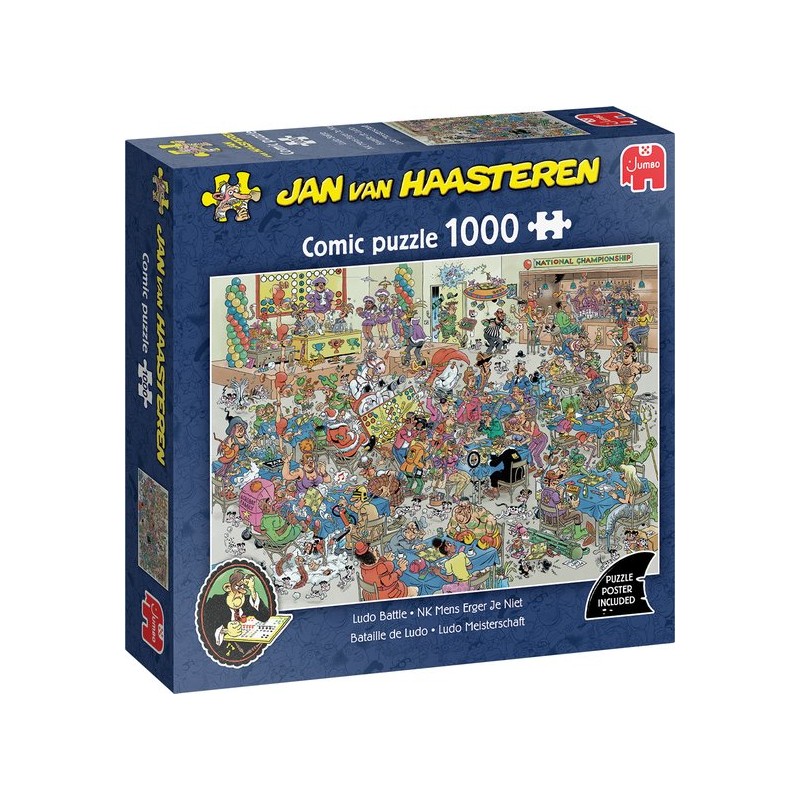 Jan van Haasteren - NK Mens Erger Je Niet - 1000 stukjes puzzel