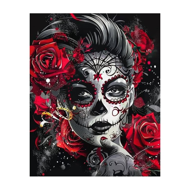 Diamond painting - meisje -50x40 cm -