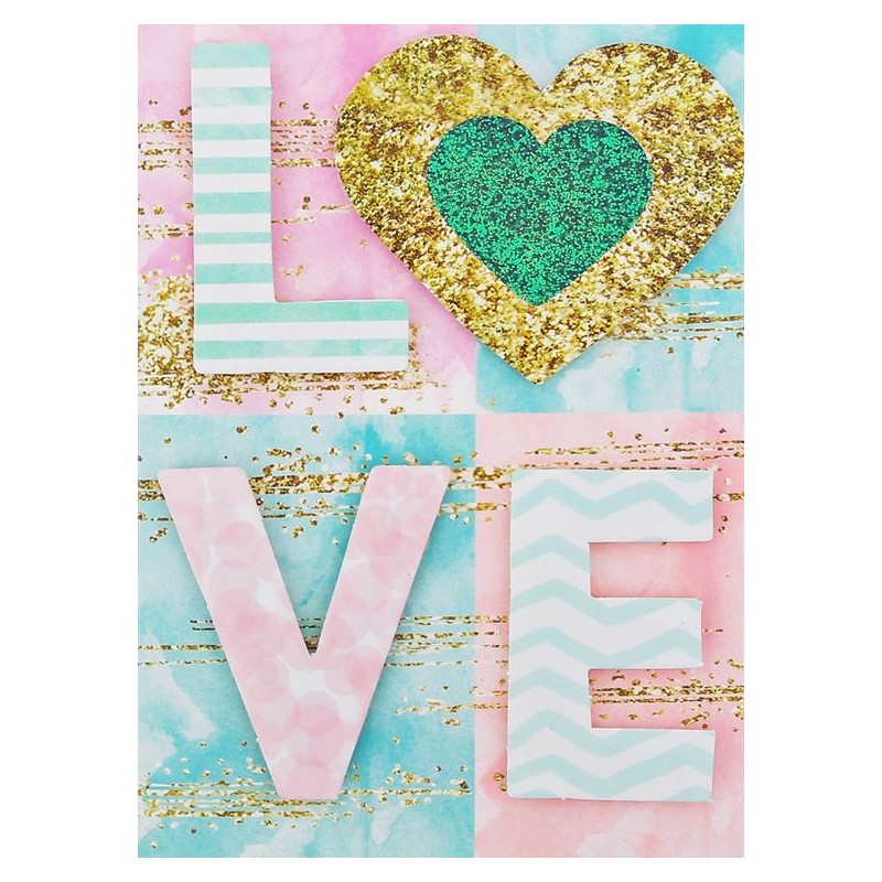 Diamond painting - love -  30x20 cm