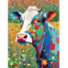 Diamond painting - koe -  30x20 cm