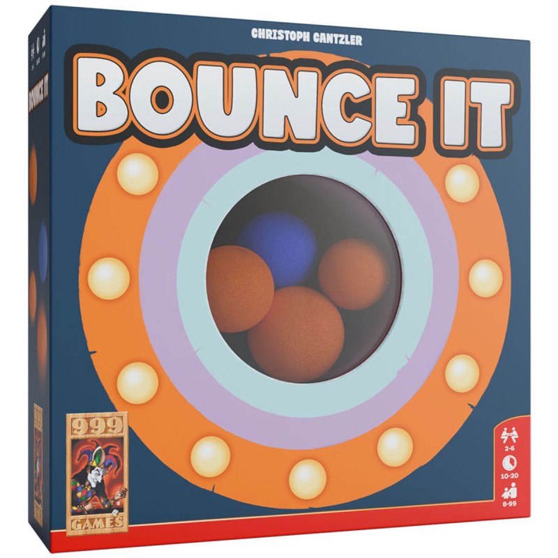 999 Games - Bounce It - Zenuwslopende partyspel! - Met extra uitdagingen