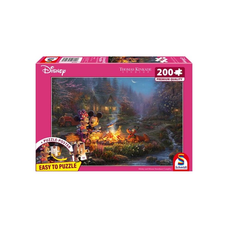 Schmidt puzzel - Disney, Mickey & Minnie, 200 stukjes