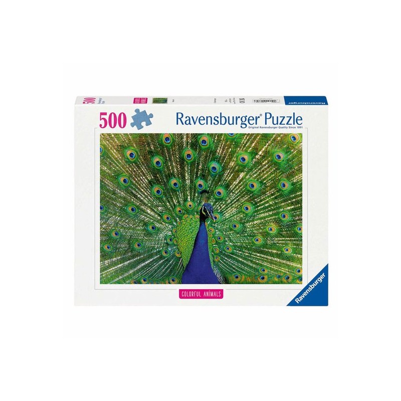 Ravensburger pauw 500 stukjes