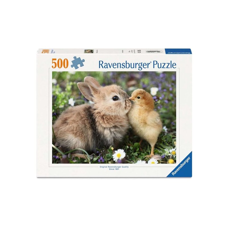 Rabbit and chick 500 stukjes