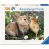 Rabbit and chick 500 stukjes