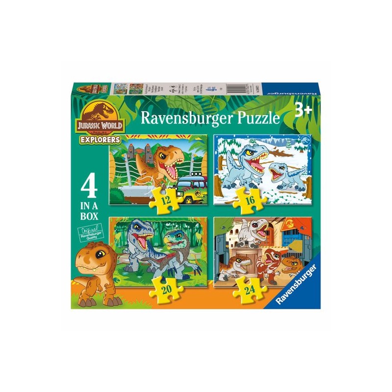 Ravensburger puzzel Jurassic World Explorers - Legpuzzel - 12, 16, 20, 24 stukjes