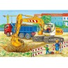 Ravensburger Op de bouwplaats en boerderij - Kinderpuzzel 2 x 12 stukjes