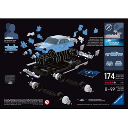 Ravensburger 3D Puzzle Iconics Cadillac Eldorado Brougham - 174 Onderdelen