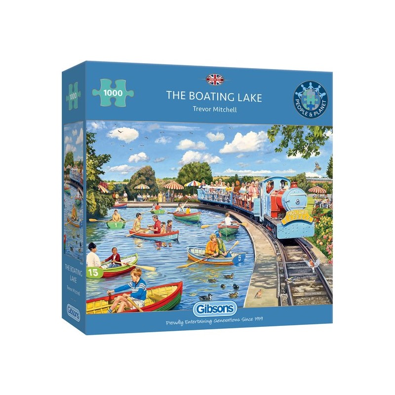 Gibsons - The Boating Lake (door Trevor Mitchell) - 1000 stukjes