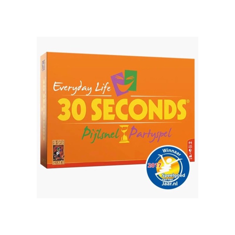 999 Games - 30 Seconds  - Partyspel - Vernieuwde editie met alledaagse begrippen