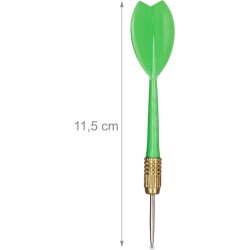 Dartbord X1 - 43 cm - tweezijdig speelbaar - klassiek - met 6 pijlen - thuis - steeldarts - zwart-wit
