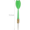 Dartbord X1 - 43 cm - tweezijdig speelbaar - klassiek - met 6 pijlen - thuis - steeldarts - zwart-wit