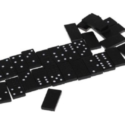 Domino spel in houten kistje - 28 Dominostenen
